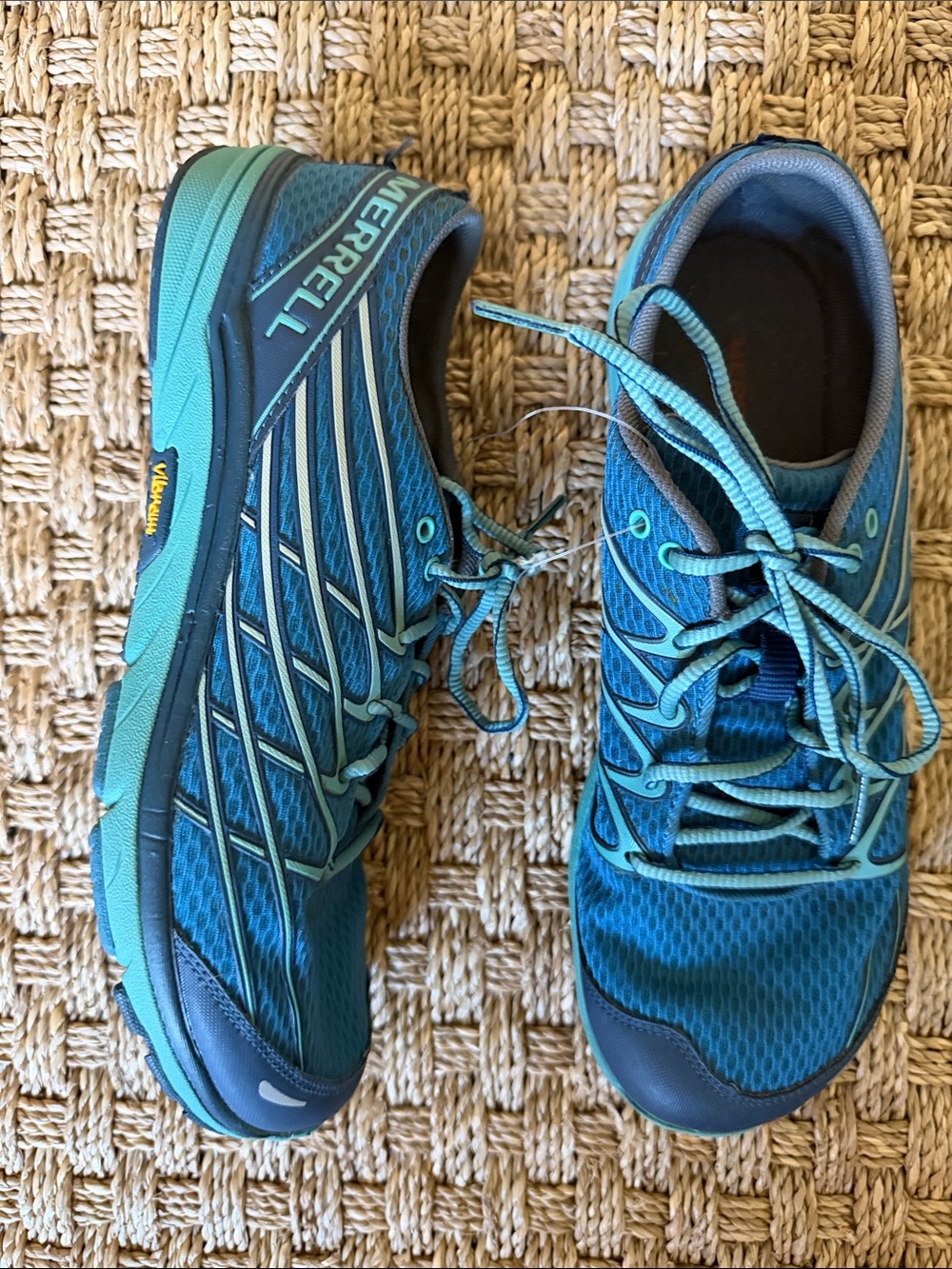 Merrell Bare access Arc 3 Saxony Blue Women's Lace-Up Sneakers Sz 9